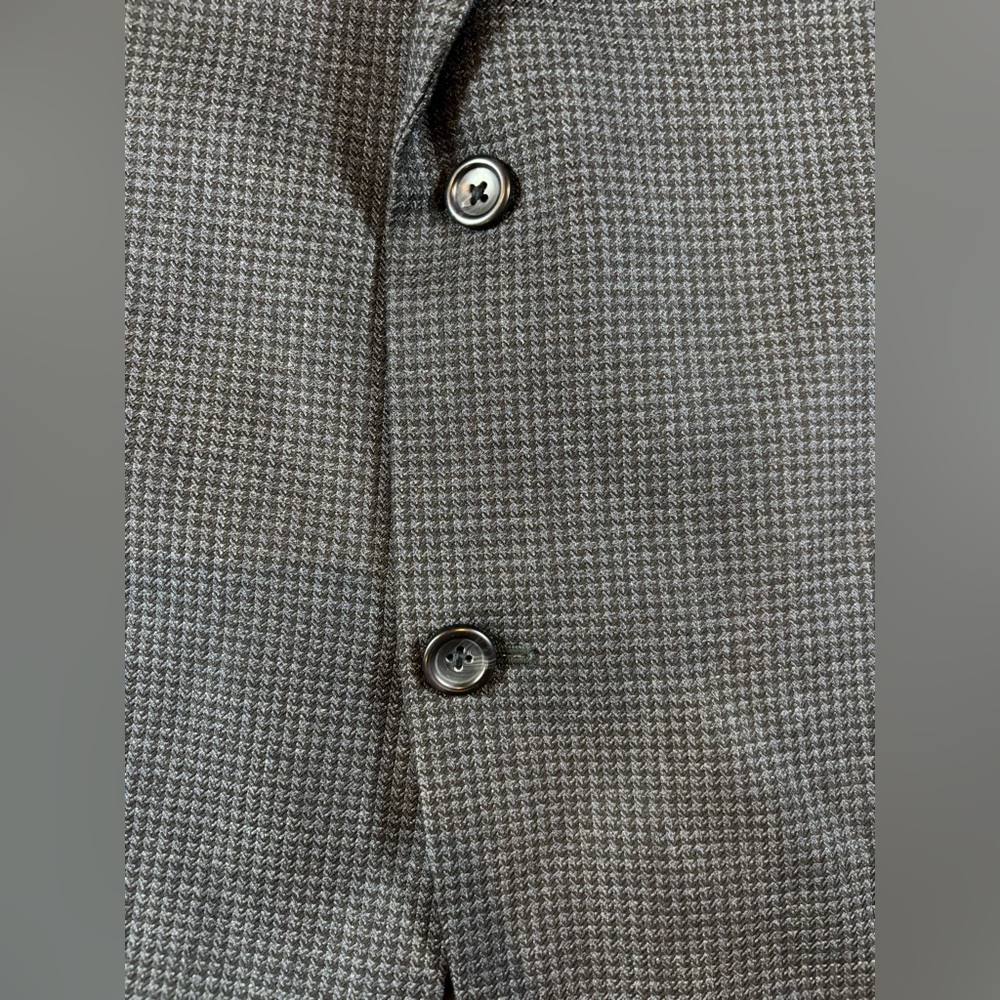 Men’s‎ Joseph & Feiss Houndstooth 100% Wool Sport Coat Blazer Size 46 R - Picture 3 of 9